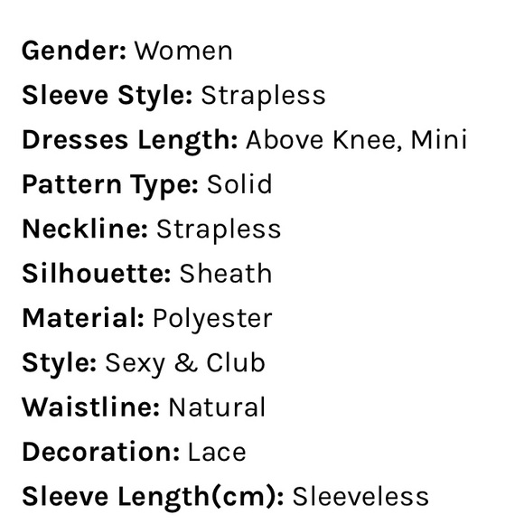 Strapless mini gold dress - Picture 5 of 5